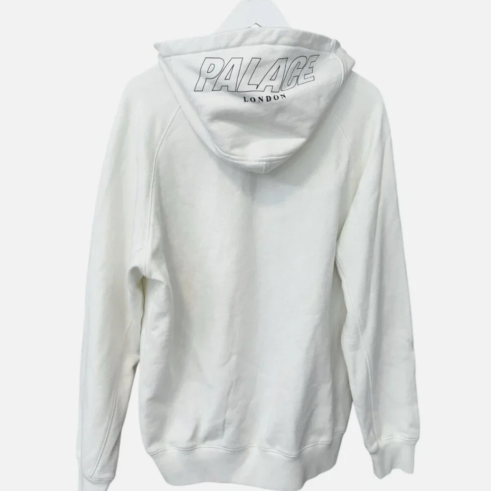 Palace London Skateboard NWT Q Zip Spell Out Hoodie White size M